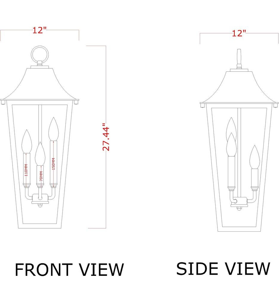 Gannon 12" Outdoor Pendant