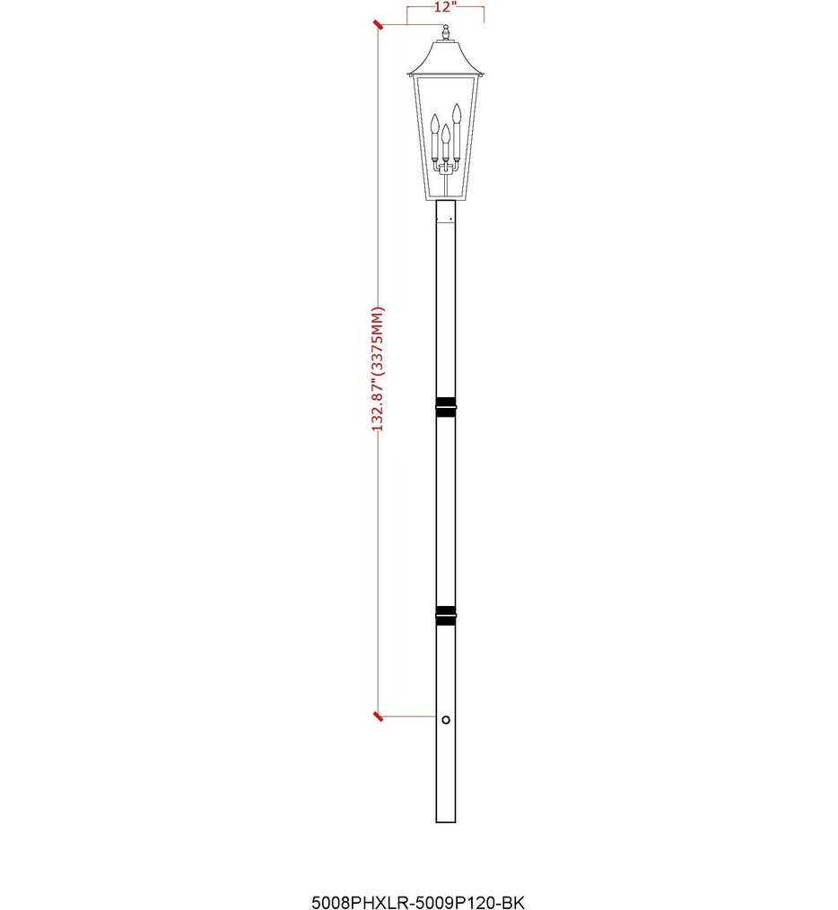 Gannon 149.5" Outdoor Post Light