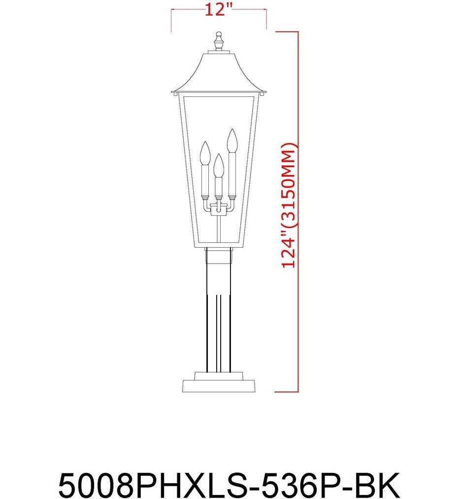 Gannon 124" Outdoor Post Light
