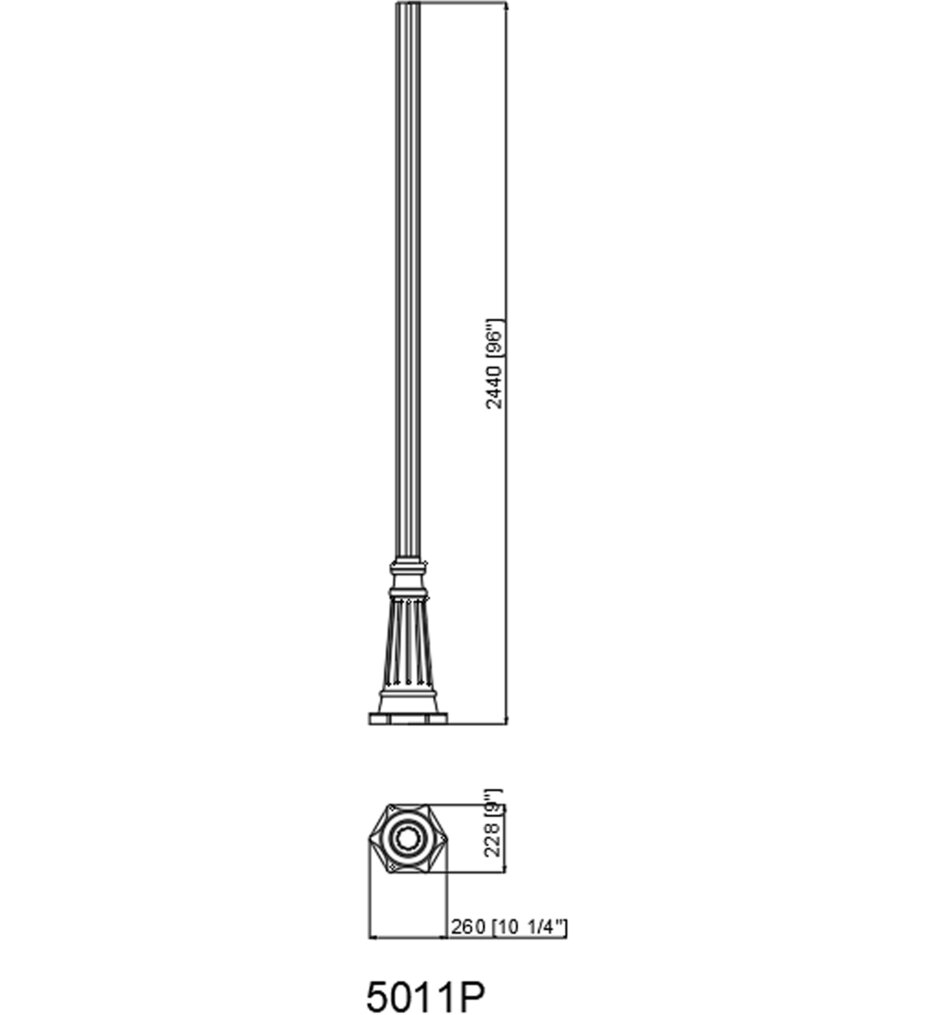 Outdoor Post 96" Outdoor Post
