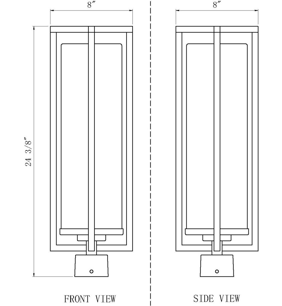 Aura 24.5" Outdoor Post Light