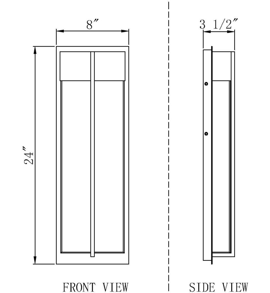 Nyx 24" Outdoor Wall Sconce