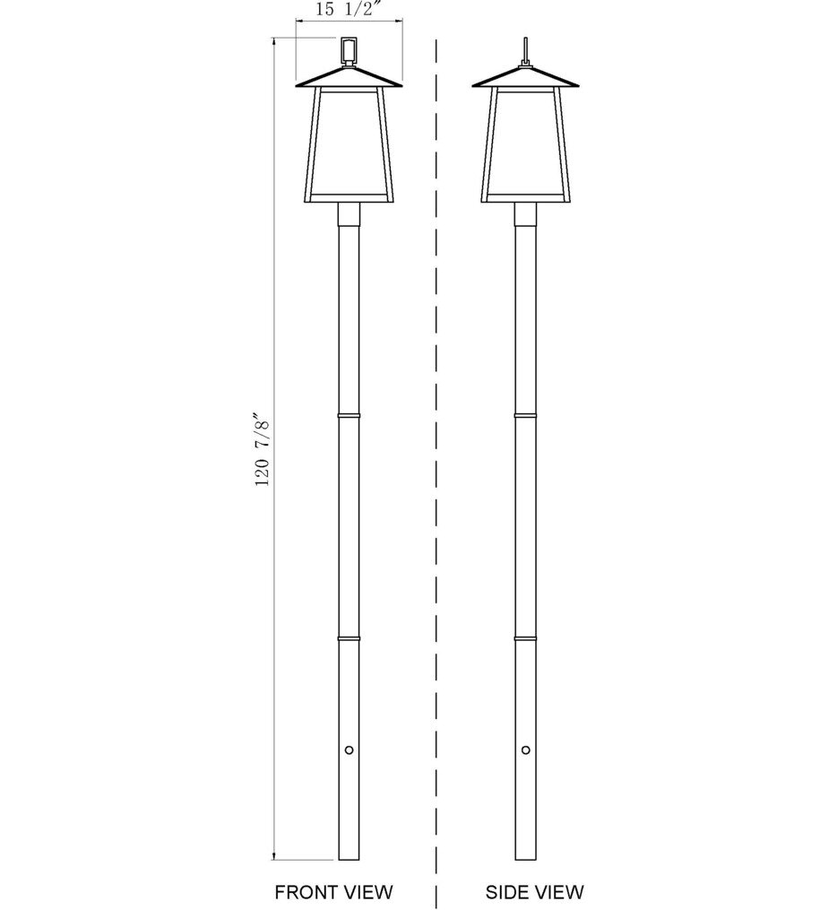 Rainer 121.5" Outdoor Post Light