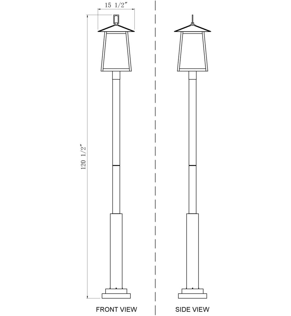 Rainer 122" Outdoor Post Light