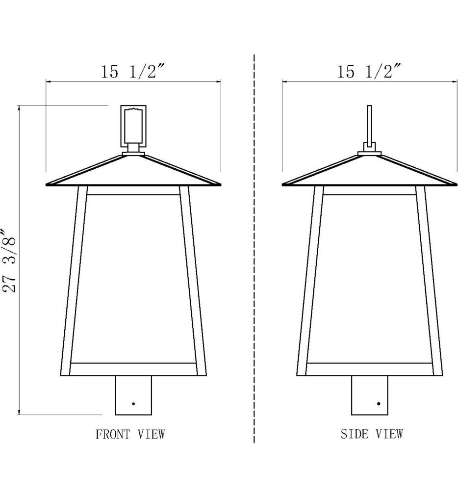 Rainer 27.5" Outdoor Post Light