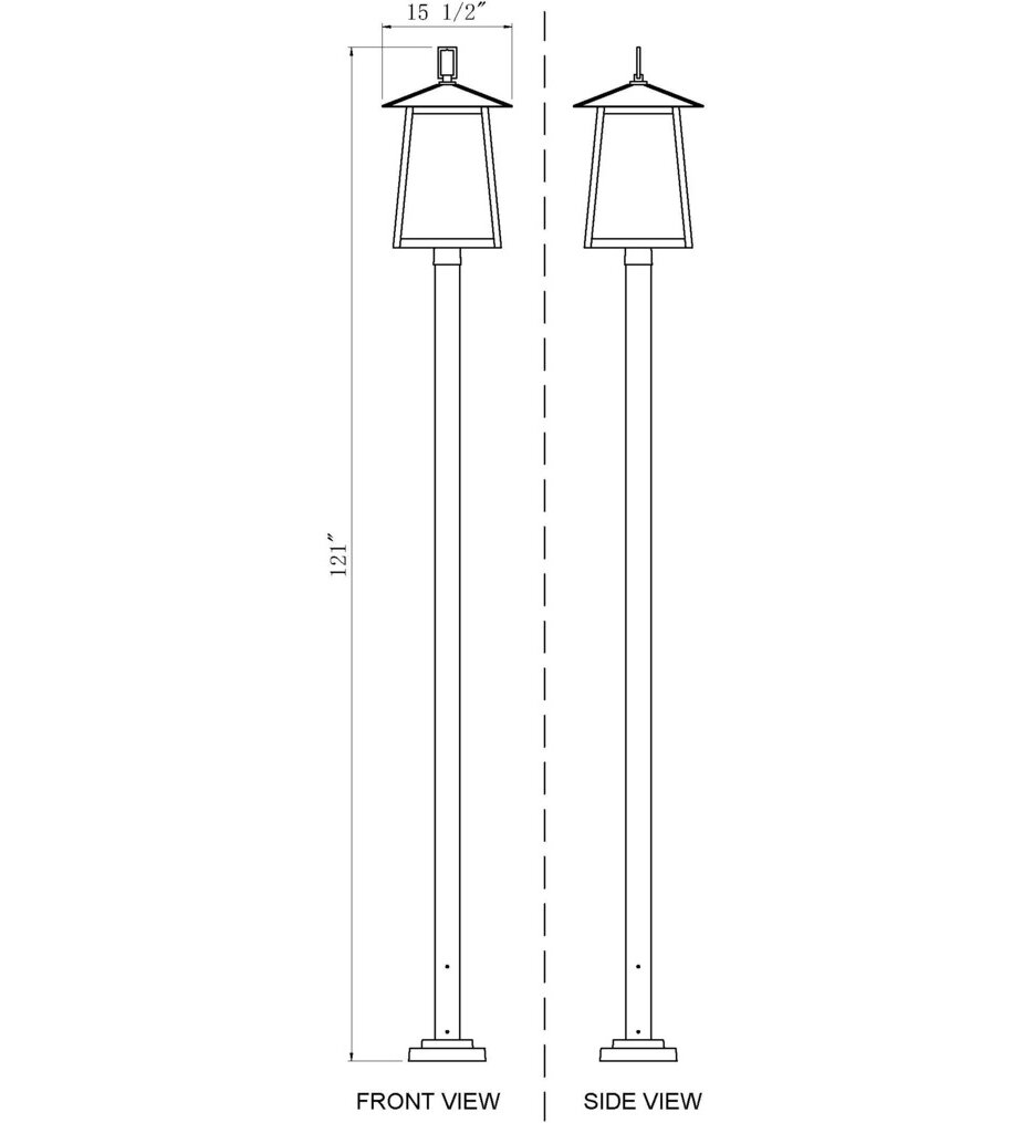 Rainer 120" Outdoor Post Light