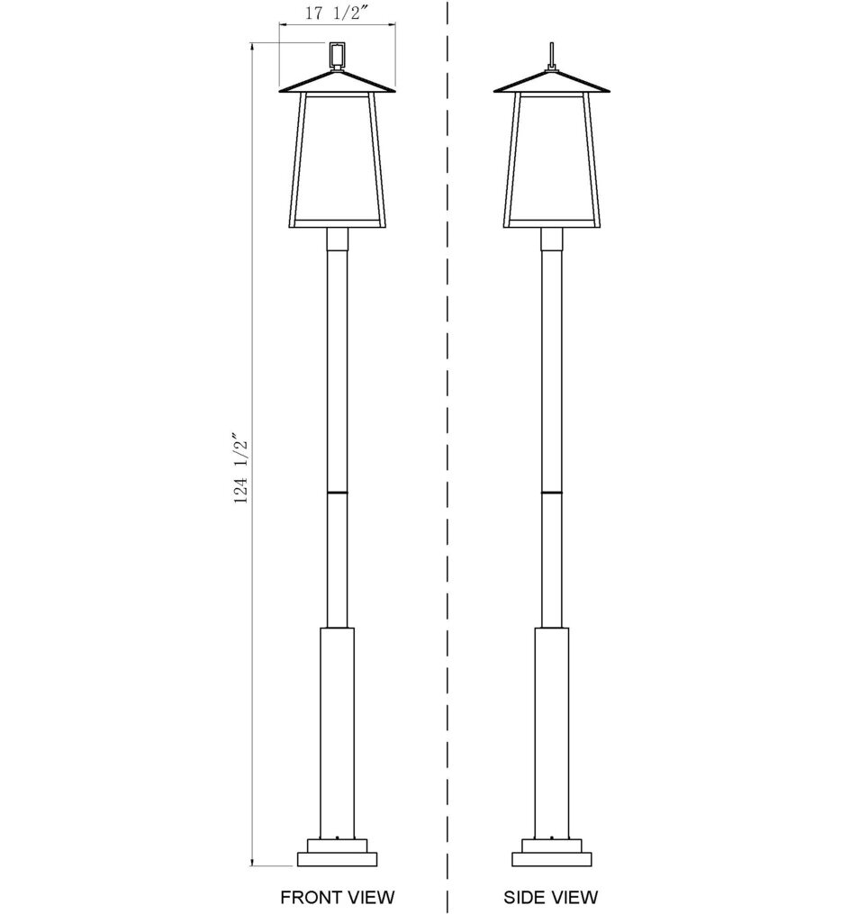 Rainer 126" Outdoor Post Light