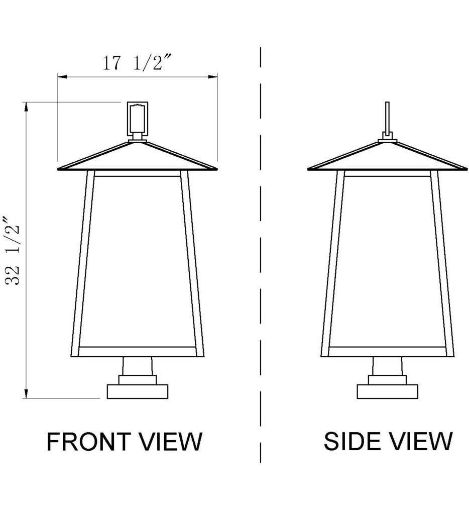 Rainer 32.5" Outdoor Pier Mount