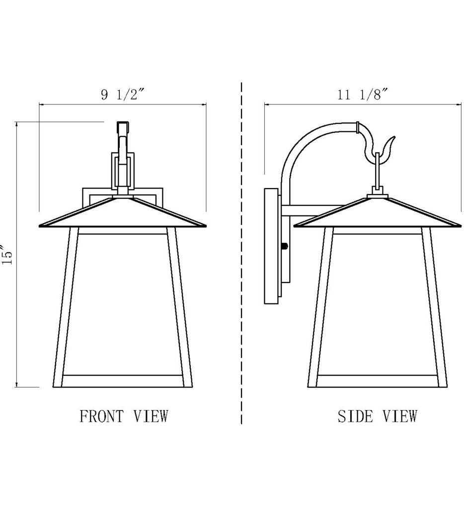 Rainer 15" Outdoor Wall Sconce