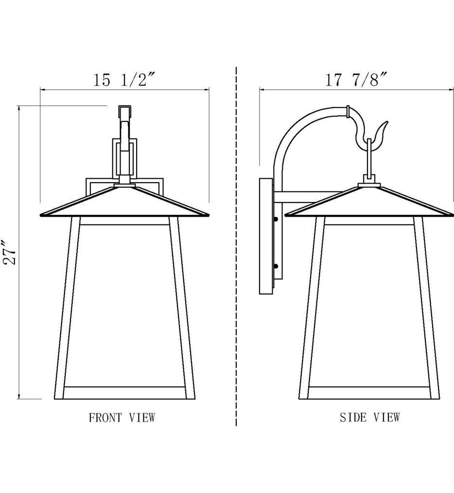 Rainer 27" Outdoor Wall Sconce