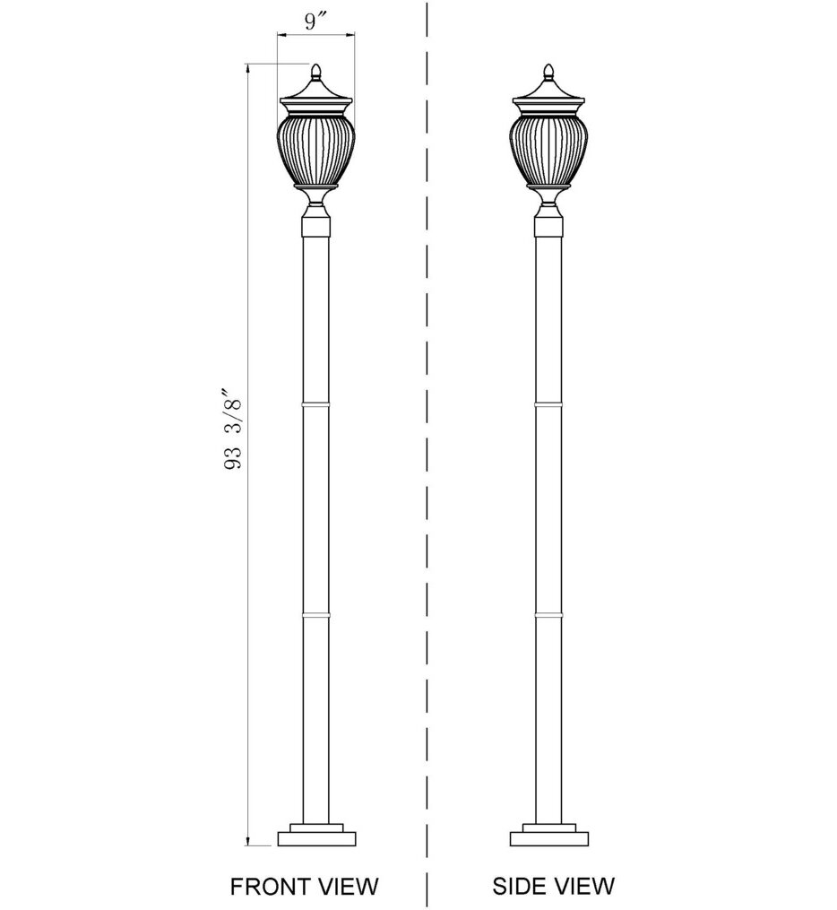 Davina 94" Outdoor Post Light