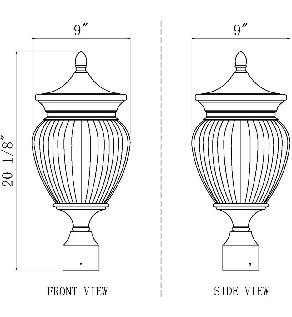 Davina 20.25" Outdoor Post Light