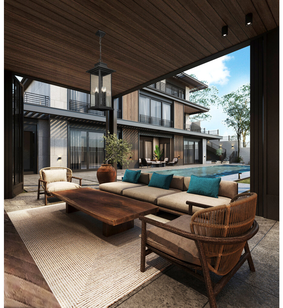 Tiberius 12" Outdoor Ceiling Light