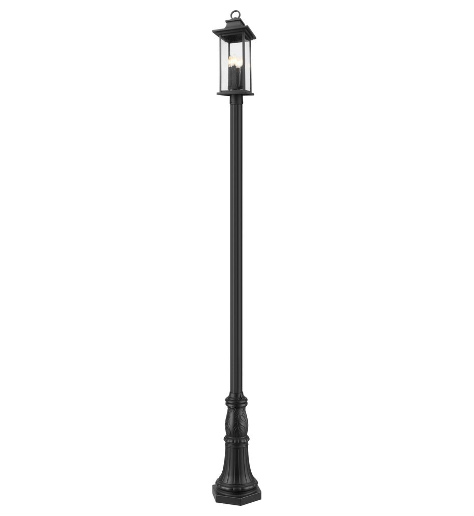 Z-Lite - 5017PHBR-518P-BK - Tiberius 119.25-inch Outdoor Post Mounted Light