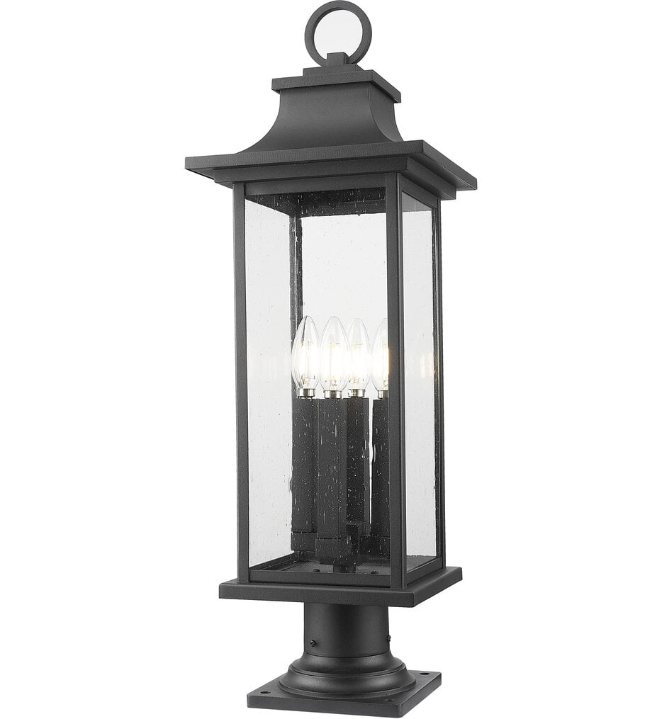 Tiberius 27.25" Outdoor Pier Mount Light