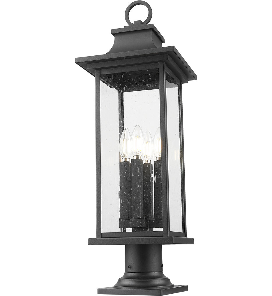 Tiberius 27.25" Outdoor Pier Mount Light
