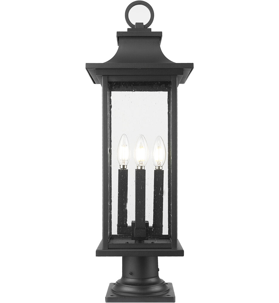 Tiberius 27.25" Outdoor Pier Mount Light