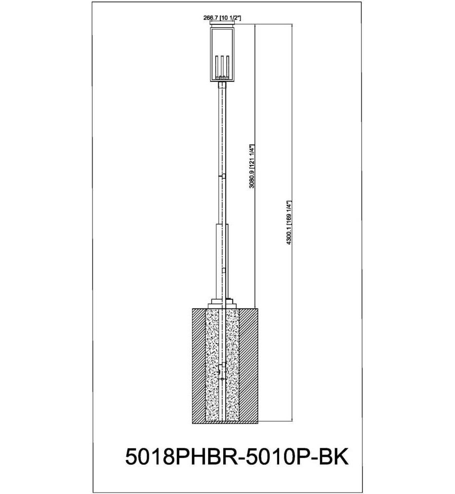 Nova 122.25" Outdoor Post Light