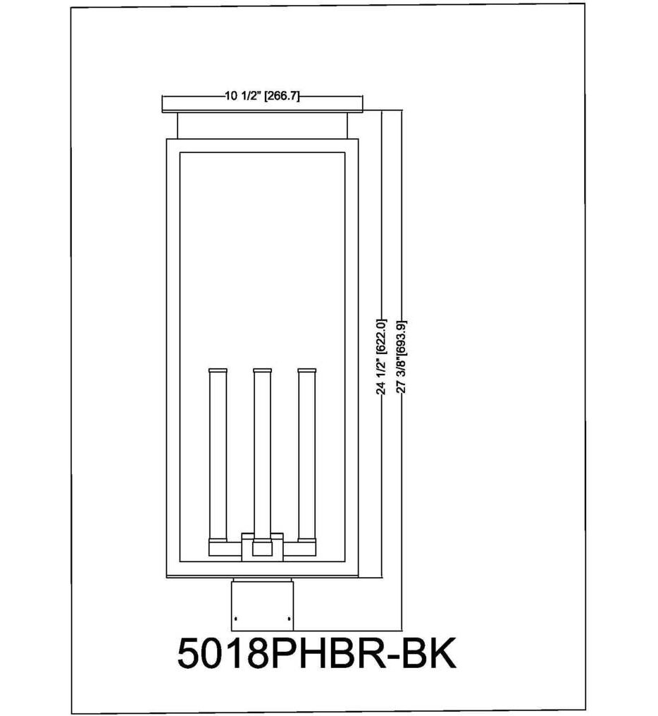 Nova 27.5" Outdoor Post Light