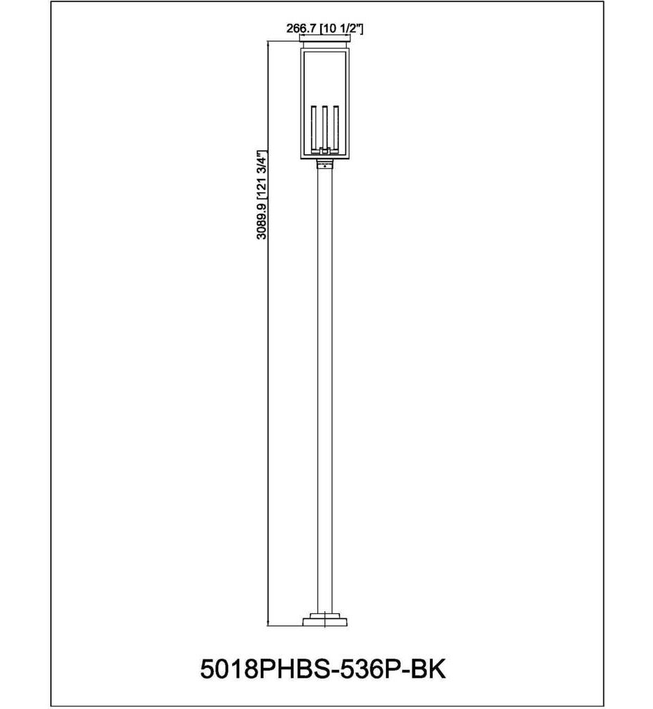 Nova 120.75" Outdoor Post Light