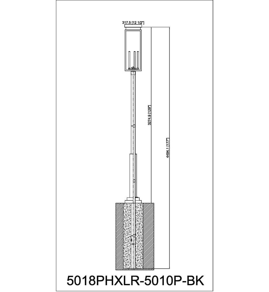 Nova 129.75" Outdoor Post Light