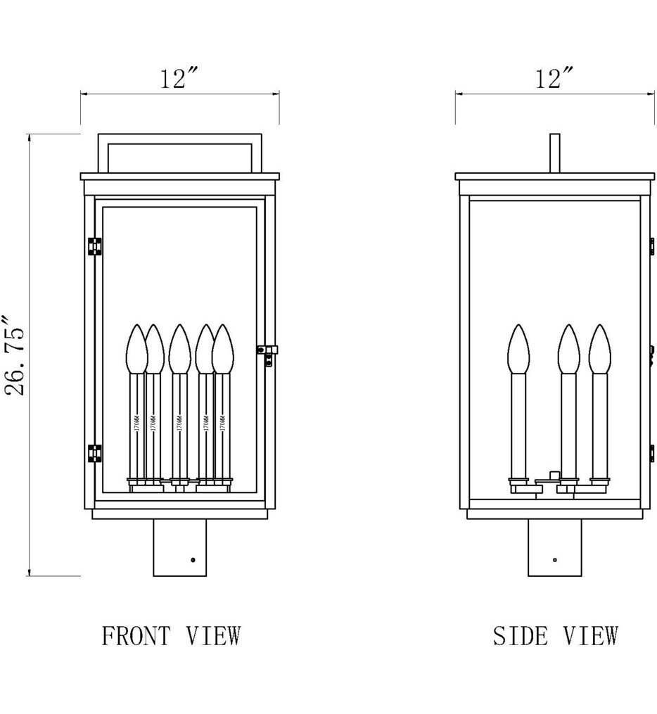 Hartwell 26.75" Outdoor Post Light