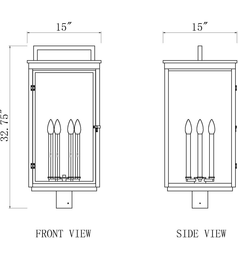 Hartwell 32.75" Outdoor Post Light