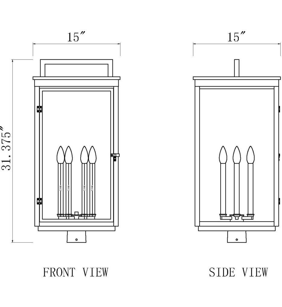 Hartwell 31.5" Outdoor Post Light