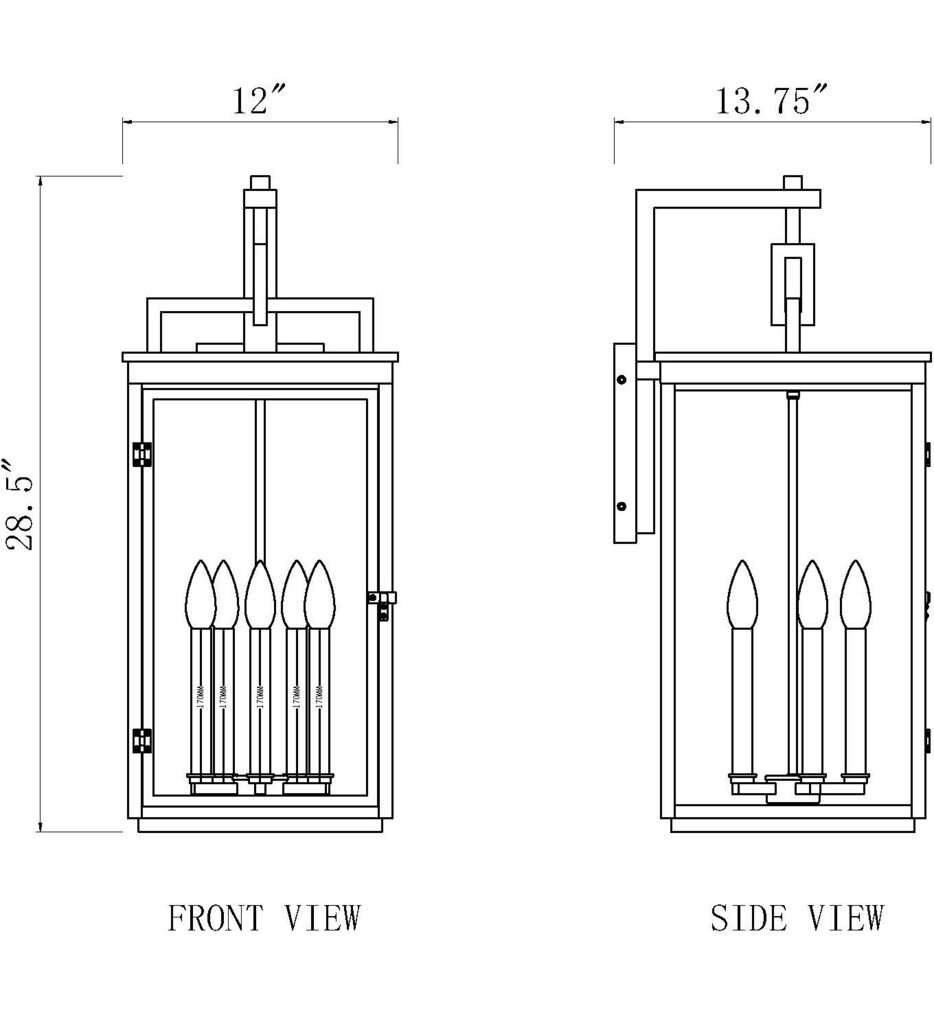 Hartwell 28.5" Outdoor Wall Sconce