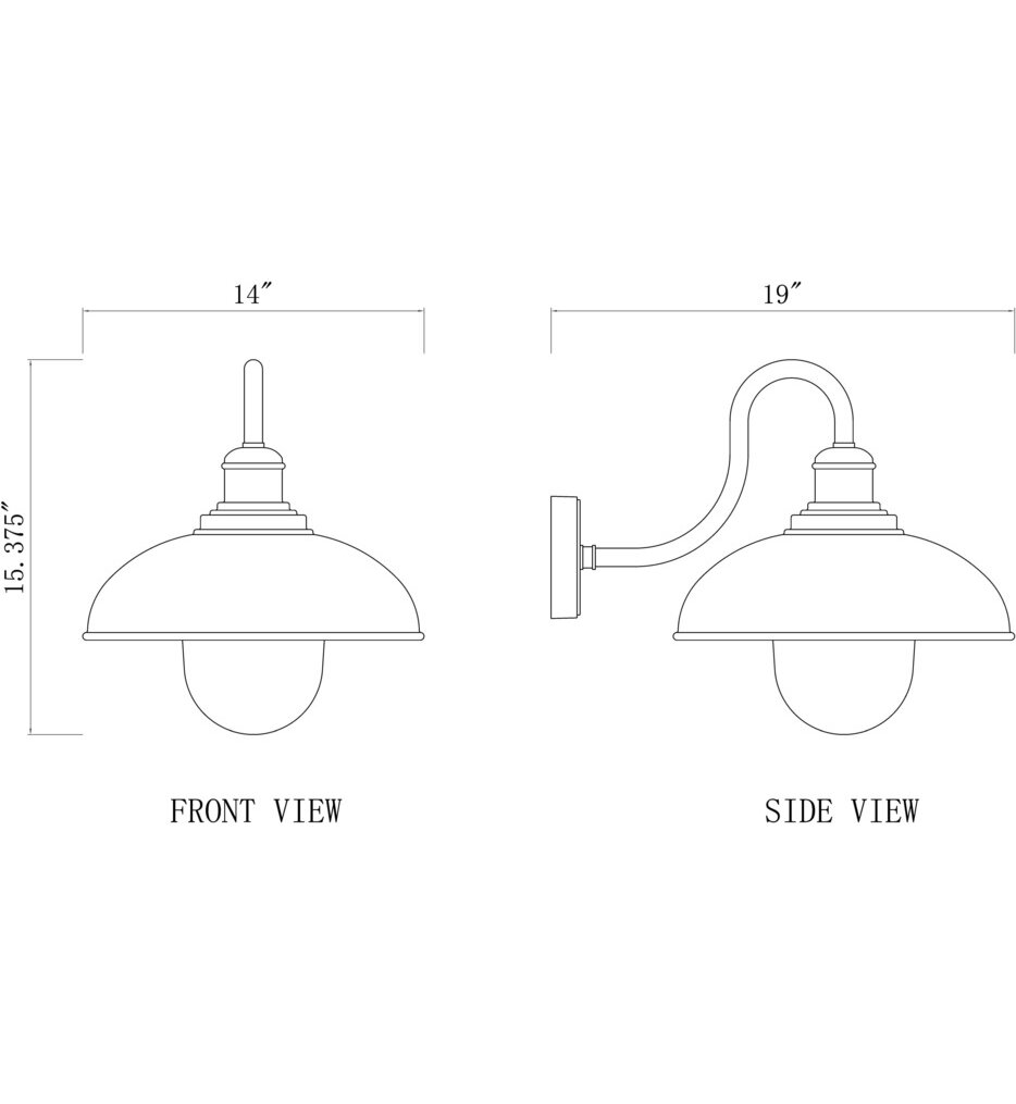 RLM 19" Outdoor Wall Sconce