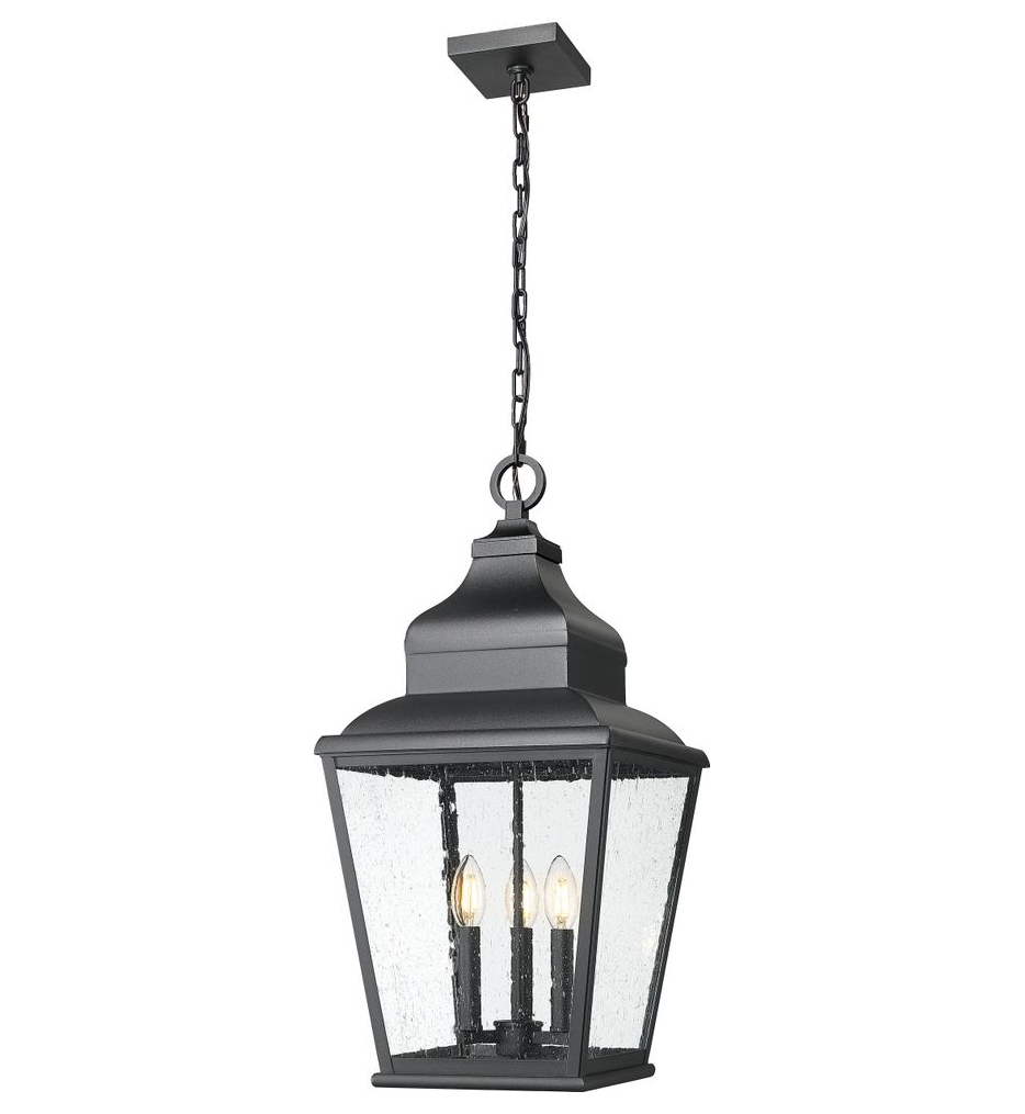 Z-Lite - 5029CHB-BK - Raphael 12-inch Outdoor Pendant