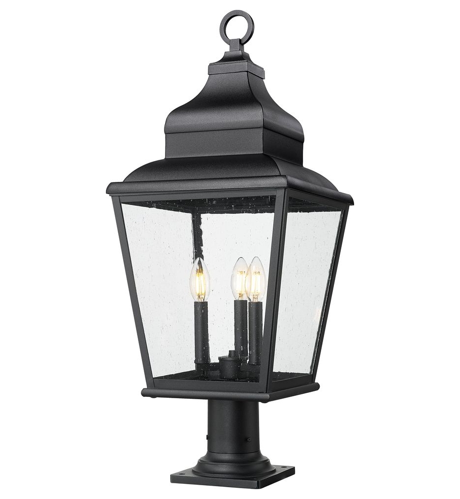 Z-Lite - 5029PHBR-533PM-BK - Raphael 30-inch Outdoor Pier Mounted Light