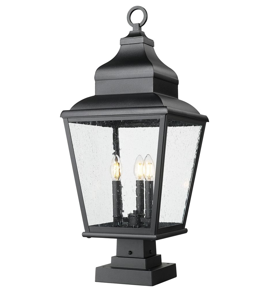 Z-Lite - 5029PHBS-SQPM-BK - Raphael 29.25-inch Outdoor Pier Mounted Light