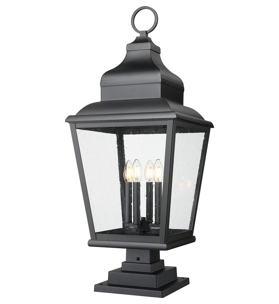 Z-Lite - 5029PHXLS-LSQPM-BK - Raphael 35-inch Outdoor Pier Mounted Light