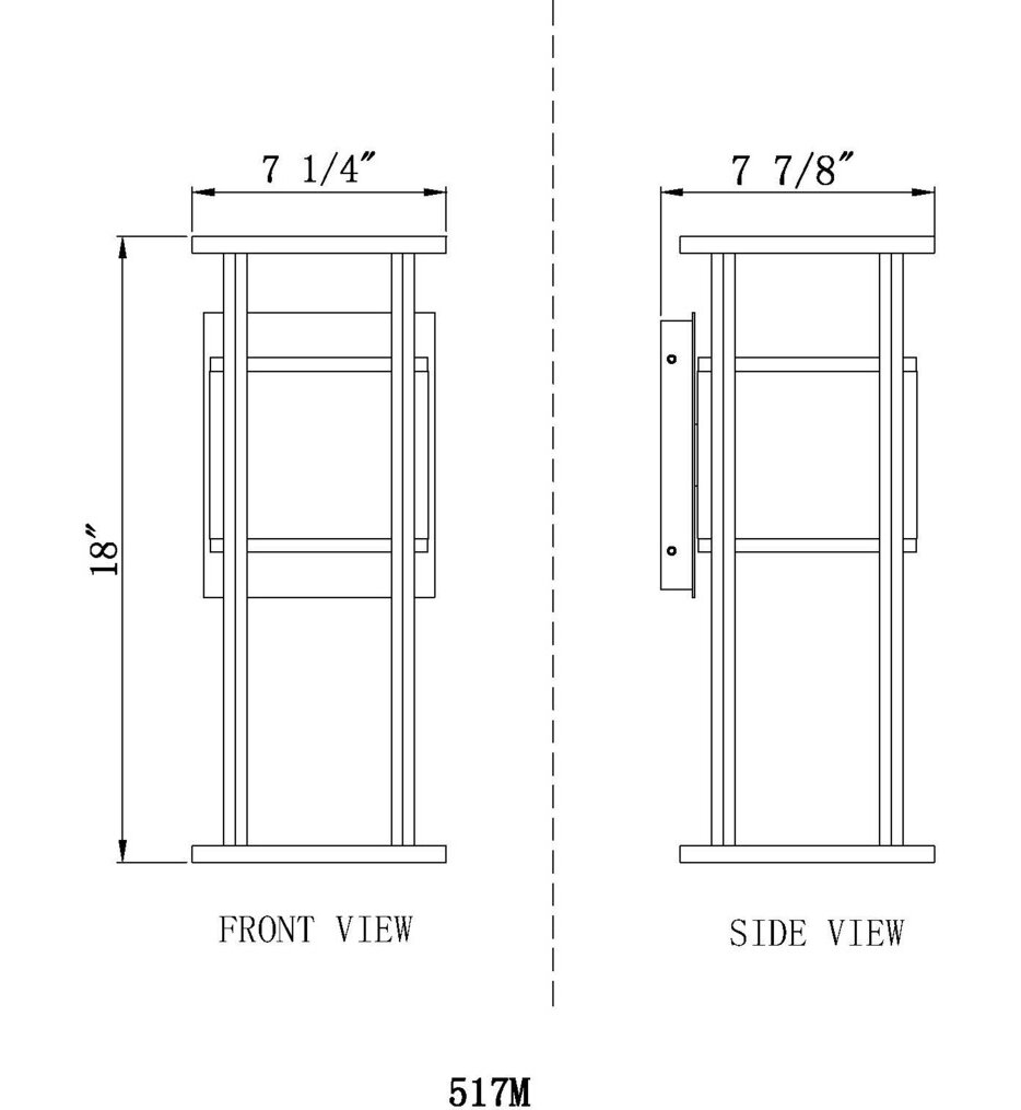 Luca 18" Outdoor Wall Sconce