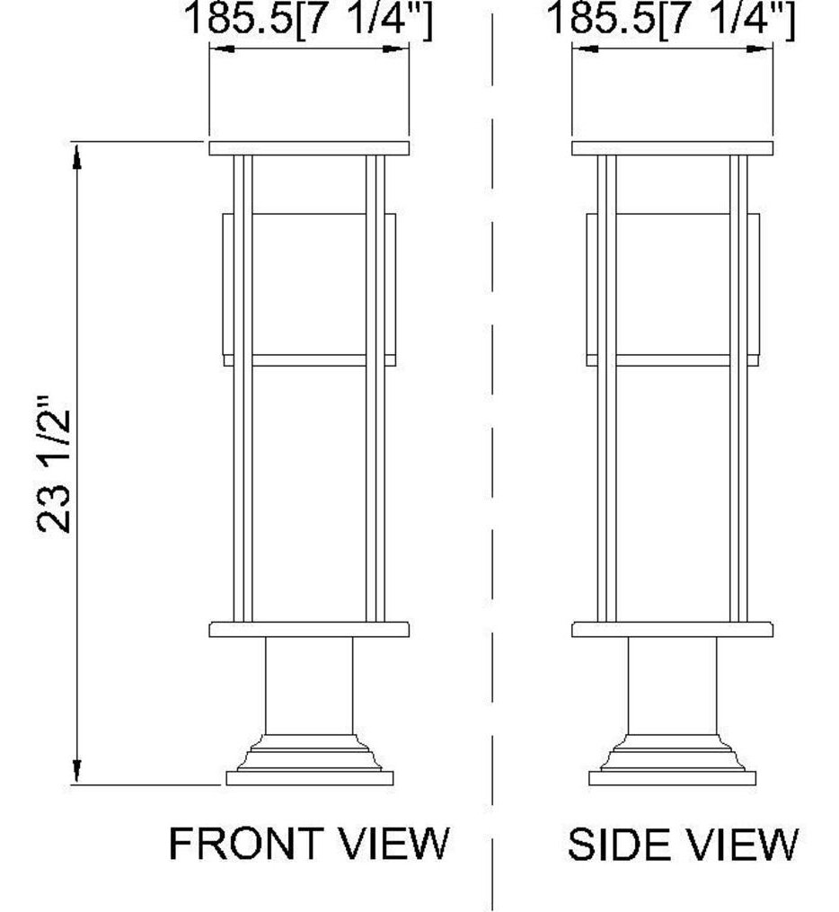 Luca 29.75" Pier Mount