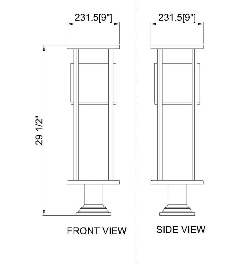 Luca 23.75" Pier Mount