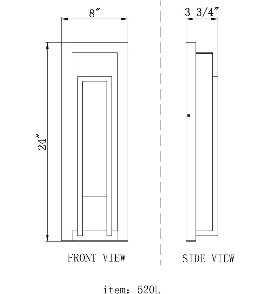 Keaton 24" Outdoor Wall Sconce