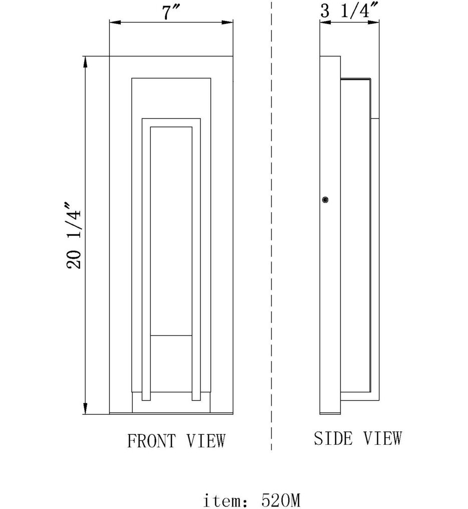 Keaton 20.25" Outdoor Wall Sconce