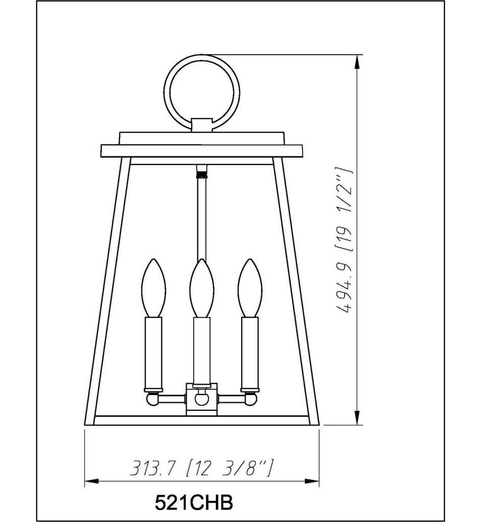 Broughton 12.5" Outdoor Pendant