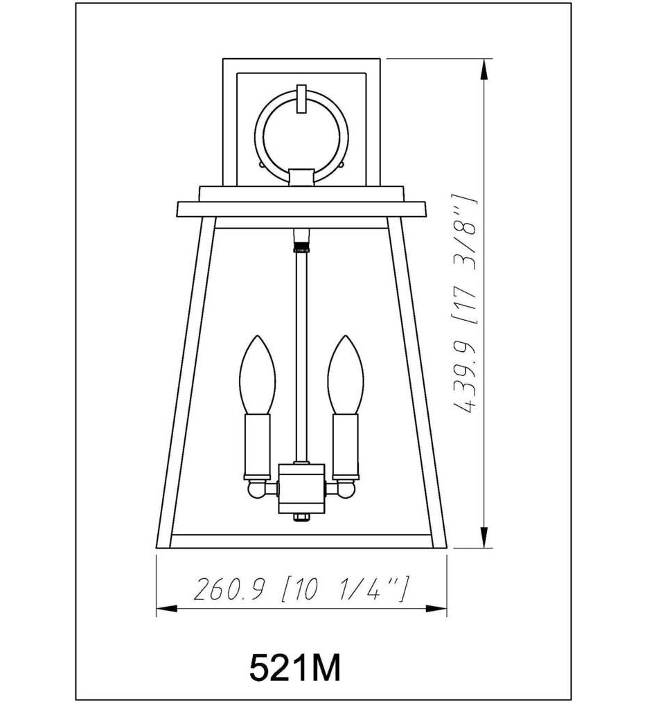 Broughton 17.5" Outdoor Wall Sconce