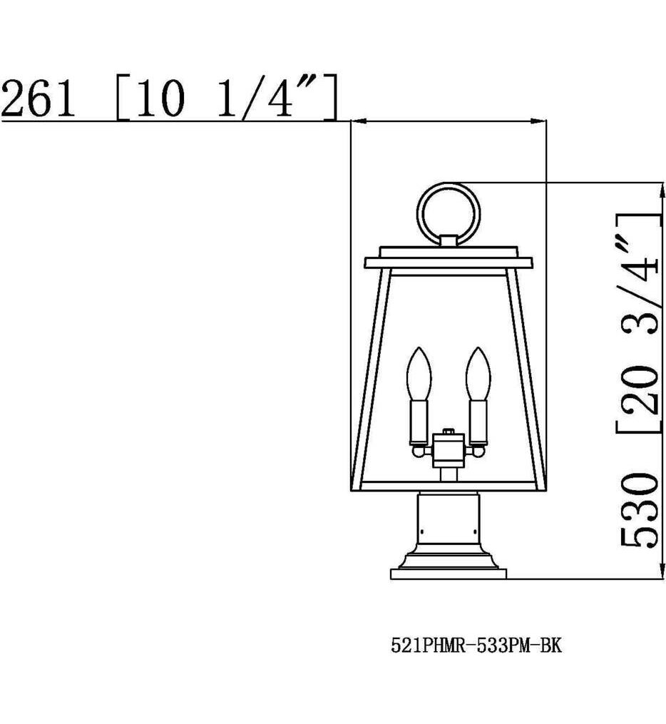 Broughton 21.25" Pier Mount