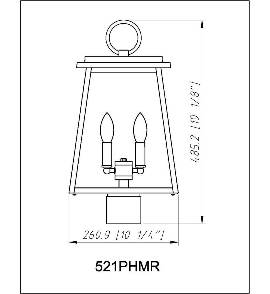 Broughton 19.25" Post Mount