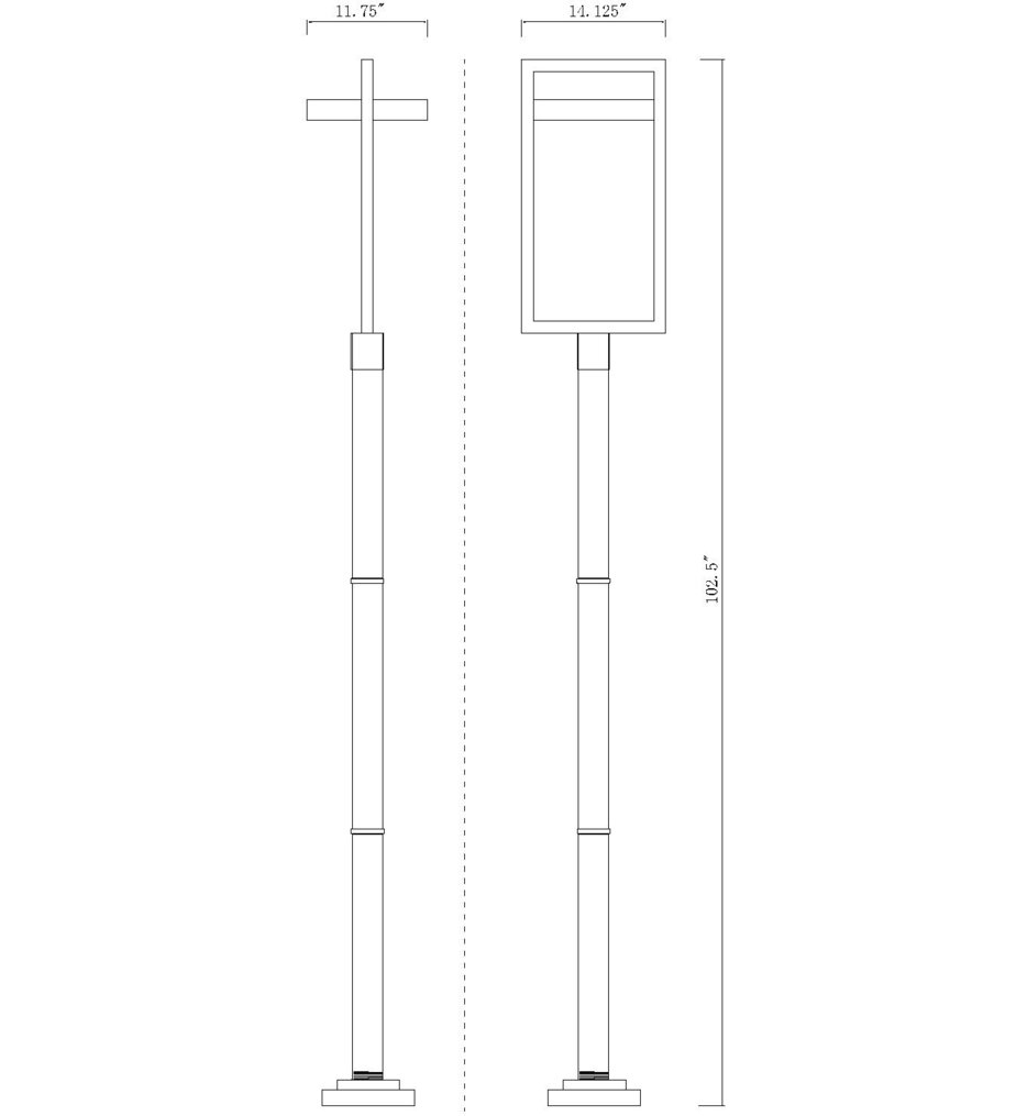 Luttrel 104.25" Outdoor Post Light