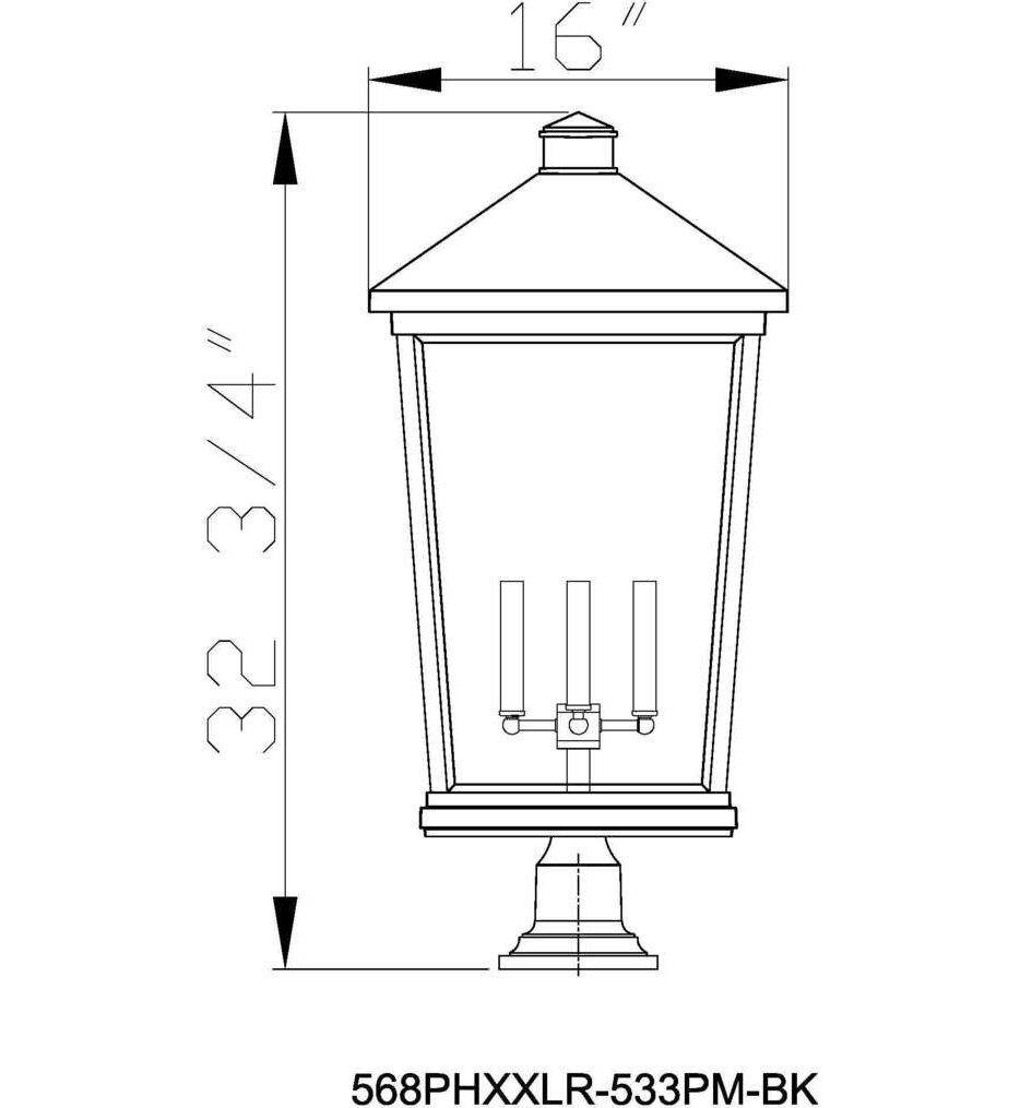 Beacon 33" Outdoor Pier Mount
