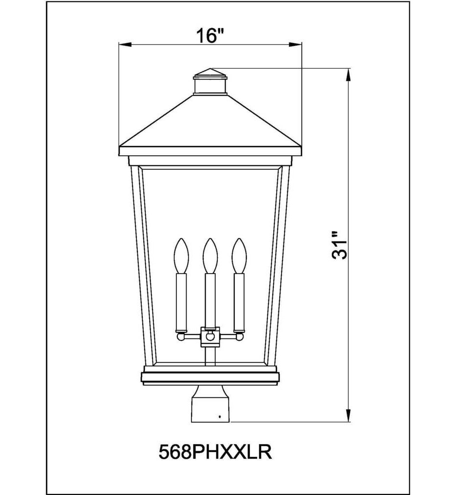 Beacon 31" Outdoor Post Mount