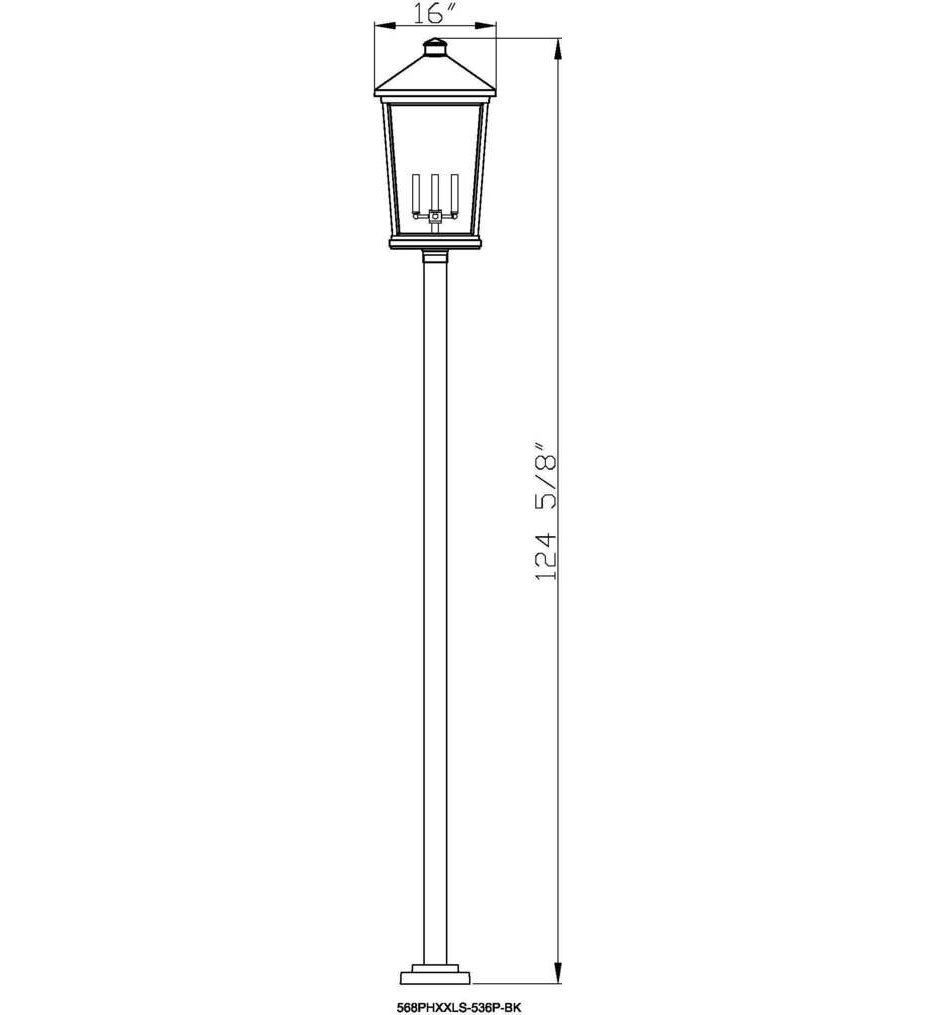 Beacon 124.5" Outdoor Post Light