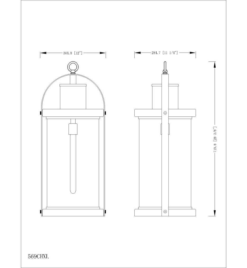Roundhouse 12" Outdoor Pendant