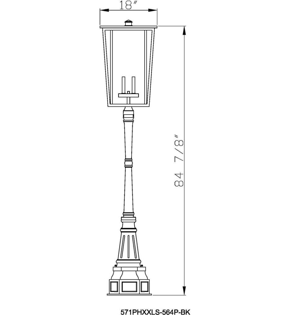 Seoul 113" Outdoor Post Light