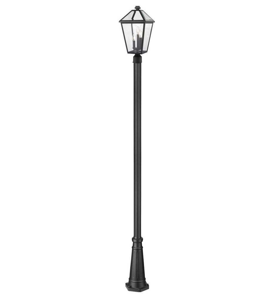 Z-Lite - 579PHBR-5011P-BK - Talbot 114-inch Outdoor Post Mounted Light